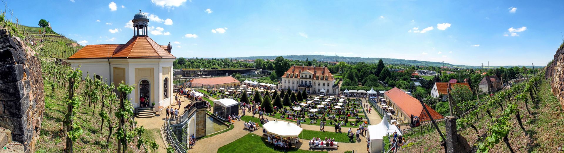 Fotos Radebeul - Panorama Schloss Wackerbarth