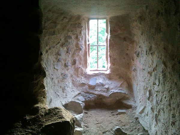 Aufgang vom Turm der Burg Lißberg