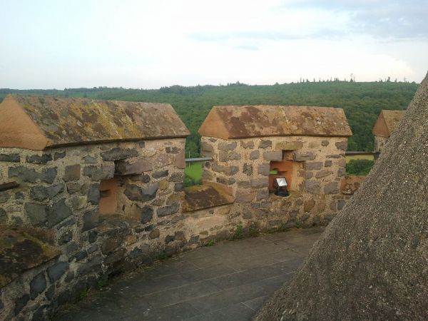 Auf dem Turm der Burg Lißberg