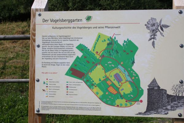 Info-Tafeln Vogelsberggarten