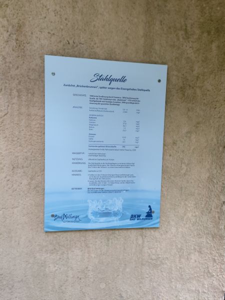 Infotafel Stahlquelle