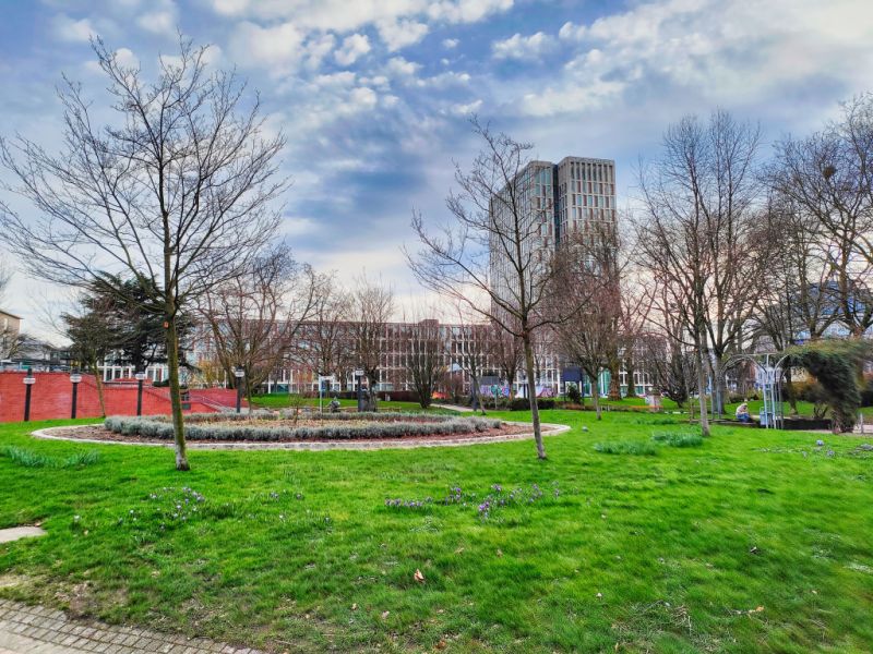 Stadtgarten mit Gauklerbrunnen, Dortmund