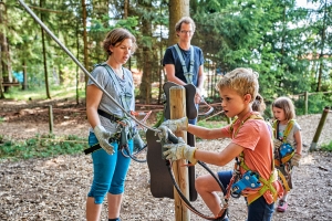 In der Fränkischen Schweiz laufen Kinder von sich aus weiter